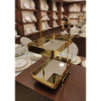 MAY FLOWER 2 - Tier Rectangular Mirror Serving Tray with Gold Finish – Elegant Dessert and Snack Stand for Parties, Weddings, or Home Decoration 40x30x18 cm - Al Kabayel Discount CentreMAY FLOWER 2 - Tier Rectangular Mirror Serving Tray with Gold Finish – Elegant Dessert and Snack Stand for Parties, Weddings, or Home Decoration 40x30x18 cmServeware SetsMAY FLOWERAl Kabayel Discount Centre