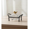 MAY FLOWER Crystal Candy Pot with Black and Gold Metal Holder – Decorative Jar for Sweets, Dry Fruits, or Chocolate – Luxury Table Centerpiece 20x12 cm - Al Kabayel Discount CentreMAY FLOWER Crystal Candy Pot with Black and Gold Metal Holder – Decorative Jar for Sweets, Dry Fruits, or Chocolate – Luxury Table Centerpiece 20x12 cmJars & Food SaversMAY FLOWERAl Kabayel Discount Centre
