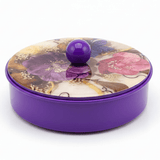 May Flower Decorative Round Purple Candy Box with Elegant Lid for Home & Event Use – 15cm - Al Kabayel Discount CentreMay Flower Decorative Round Purple Candy Box with Elegant Lid for Home & Event Use – 15cmJars & Food SaversMAY FLOWERAl Kabayel Discount Centre
