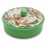 May Flower Elegant Round Green Candy Storage Box with Decorative Lid for Serving & Gifting – 15cm - Al Kabayel Discount CentreMay Flower Elegant Round Green Candy Storage Box with Decorative Lid for Serving & Gifting – 15cmJars & Food SaversMAY FLOWERAl Kabayel Discount Centre