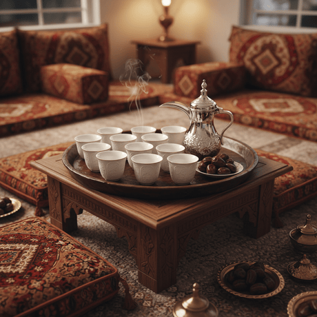 May Flower Elegant White Ceramic Arabic Cawa Coffee Cups Set of 12 with Gold Rim Classic Design Gahwa Finjan 80 ml - Al Kabayel Discount CentreMay Flower Elegant White Ceramic Arabic Cawa Coffee Cups Set of 12 with Gold Rim Classic Design Gahwa Finjan 80 mlTea CupsMAY FLOWERAl Kabayel Discount Centre