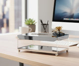 MAY FLOWER Luxury Metallic Tissue Box – Silver with Gold Finish Elegant Design – Stylish Tissue Holder for Living Room, Office, or Vanity Table - Al Kabayel Discount CentreMAY FLOWER Luxury Metallic Tissue Box – Silver with Gold Finish Elegant Design – Stylish Tissue Holder for Living Room, Office, or Vanity TableHome Décor AccentsMAY FLOWERAl Kabayel Discount Centre