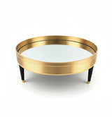 MAY FLOWER Luxury Round Mirror Tray with Gold Finish – Elegant Decorative Serving and Display Tray for Perfumes, Candles, or Desserts – Home & Event Decor 30x13 cm - Al Kabayel Discount CentreMAY FLOWER Luxury Round Mirror Tray with Gold Finish – Elegant Decorative Serving and Display Tray for Perfumes, Candles, or Desserts – Home & Event Decor 30x13 cmServeware SetsMAY FLOWERAl Kabayel Discount Centre