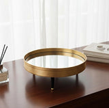 MAY FLOWER Luxury Round Mirror Tray with Gold Finish – Elegant Decorative Serving and Display Tray for Perfumes, Candles, or Desserts – Home & Event Decor 30x13 cm - Al Kabayel Discount CentreMAY FLOWER Luxury Round Mirror Tray with Gold Finish – Elegant Decorative Serving and Display Tray for Perfumes, Candles, or Desserts – Home & Event Decor 30x13 cmServeware SetsMAY FLOWERAl Kabayel Discount Centre