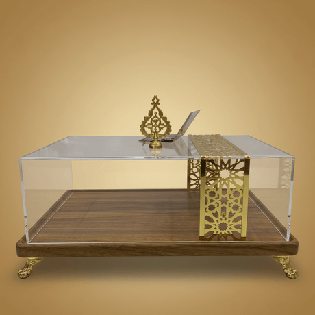May Flower Medium Rectangular Wooden Serving Tray with Acrylic Cover – Stylish Food Presentation – 33 × 23 × 14 cm - Al Kabayel Discount CentreMay Flower Medium Rectangular Wooden Serving Tray with Acrylic Cover – Stylish Food Presentation – 33 × 23 × 14 cmServing TraysMAY FLOWERAl Kabayel Discount Centre