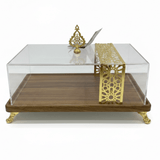 May Flower Medium Rectangular Wooden Serving Tray with Acrylic Cover – Stylish Food Presentation – 33 × 23 × 14 cm - Al Kabayel Discount CentreMay Flower Medium Rectangular Wooden Serving Tray with Acrylic Cover – Stylish Food Presentation – 33 × 23 × 14 cmServing TraysMAY FLOWERAl Kabayel Discount Centre