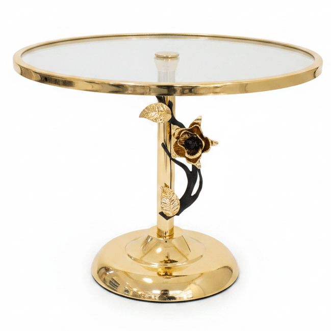 May Flower Premium Acrylic and Metal Footed 1 - Tier Cake Stand with Floral Design 30×22 cm Decorative Serving - Al Kabayel Discount CentreMay Flower Premium Acrylic and Metal Footed 1 - Tier Cake Stand with Floral Design 30×22 cm Decorative ServingServing TraysMAY FLOWERAl Kabayel Discount Centre