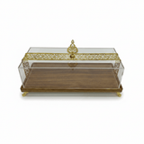 May Flower Rectangular Wooden Serving Tray with Clear Acrylic Cover Lid – Elegant Serving Display – 40 × 20 × 15 cm - Al Kabayel Discount CentreMay Flower Rectangular Wooden Serving Tray with Clear Acrylic Cover Lid – Elegant Serving Display – 40 × 20 × 15 cmServing TraysMAY FLOWERAl Kabayel Discount Centre