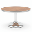 May Flower Round Cake Stand — Acacia Wood & Silver Stainless Steel | 25×15 cm - Al Kabayel Discount CentreMay Flower Round Cake Stand — Acacia Wood & Silver Stainless Steel | 25×15 cmServing TraysMAY FLOWERAl Kabayel Discount Centre