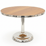 May Flower Round Cake Stand | Wood & Silver Stainless Steel |30×20cm - Al Kabayel Discount CentreMay Flower Round Cake Stand | Wood & Silver Stainless Steel |30×20cmServing TraysMAY FLOWERAl Kabayel Discount Centre
