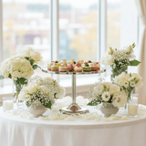 May Flower Round Cake Stand | Wood & Silver Stainless Steel | 35×27cm - Al Kabayel Discount CentreMay Flower Round Cake Stand | Wood & Silver Stainless Steel | 35×27cmServing TraysMAY FLOWERAl Kabayel Discount Centre