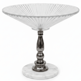 May Flower Round Glass Fruit Bowl with Marble Ceramic Base | 30×30 cm | Premium Home Centerpiece Description: - Al Kabayel Discount CentreMay Flower Round Glass Fruit Bowl with Marble Ceramic Base | 30×30 cm | Premium Home Centerpiece Description:BowlsMAY FLOWERAl Kabayel Discount Centre