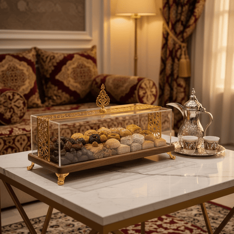 May Flower Slim Rectangular Wooden Serving Tray with Transparent Acrylic Lid – Modern Design – 40 × 14 × 14 cm - Al Kabayel Discount CentreMay Flower Slim Rectangular Wooden Serving Tray with Transparent Acrylic Lid – Modern Design – 40 × 14 × 14 cmServing TraysMAY FLOWERAl Kabayel Discount Centre