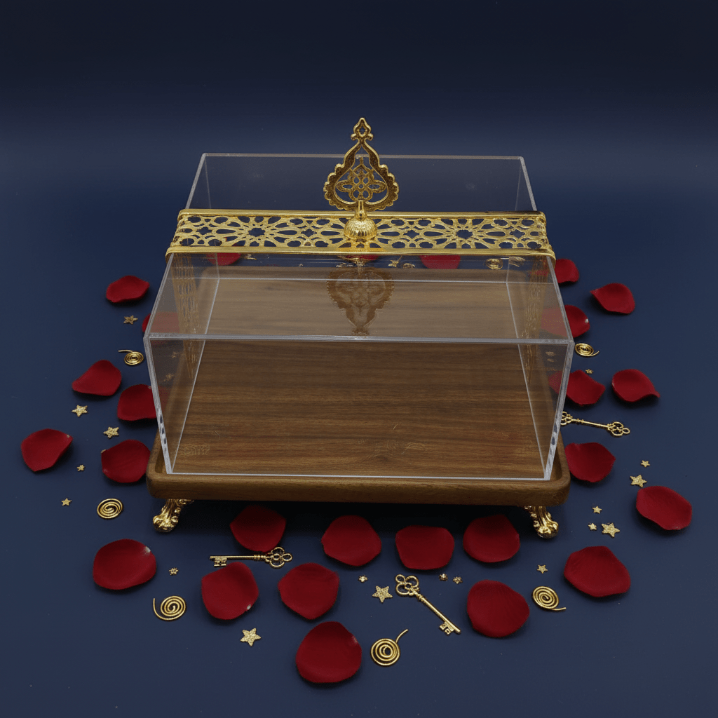 May Flower Square Wooden Serving Tray with Protective Acrylic Lid – Decorative and Functional – 24 × 14 cm - Al Kabayel Discount CentreMay Flower Square Wooden Serving Tray with Protective Acrylic Lid – Decorative and Functional – 24 × 14 cmServing TraysMAY FLOWERAl Kabayel Discount Centre