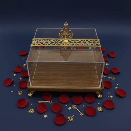 May Flower Square Wooden Serving Tray with Protective Acrylic Lid – Decorative and Functional – 24 × 14 cm - Al Kabayel Discount CentreMay Flower Square Wooden Serving Tray with Protective Acrylic Lid – Decorative and Functional – 24 × 14 cmServing TraysMAY FLOWERAl Kabayel Discount Centre