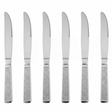 May Flower Stainless Steel Dinner Knife Set (6 pcs) with Diamond Pattern Grip Handle – Premium Cutlery 20 cm - Al Kabayel Discount CentreMay Flower Stainless Steel Dinner Knife Set (6 pcs) with Diamond Pattern Grip Handle – Premium Cutlery 20 cmSpatulas And SpoonsMAY FLOWERAl Kabayel Discount Centre