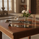 May Flower Stainless Steel Rectangle Silver Serving Tray | 50×15cm | - Al Kabayel Discount CentreMay Flower Stainless Steel Rectangle Silver Serving Tray | 50×15cm |Serving TraysMAY FLOWERAl Kabayel Discount Centre