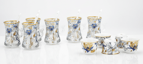 Mayflower 29pcs Tea & Coffee Set Ceramic&Glass Elegent Flower Design White With Silver - Al Kabayel Discount CentreMayflower 29pcs Tea & Coffee Set Ceramic&Glass Elegent Flower Design White With SilverTea SetsMAYFLOWERAl Kabayel Discount Centre