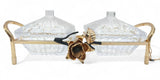 Mayflower 2Pcs Glass Candy Pot With Lid With Golden Stand - Al Kabayel Discount CentreMayflower 2Pcs Glass Candy Pot With Lid With Golden StandBowlsMAYFLOWERAl Kabayel Discount Centre