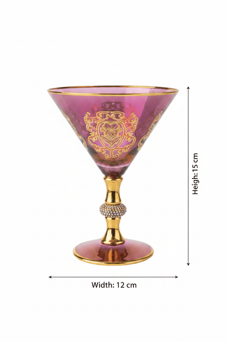 Mayflower 6-Piece Luxury Wine Glass Set - Pink & Gold - 15×12 cm - Al Kabayel Discount CentreMayflower 6-Piece Luxury Wine Glass Set - Pink & Gold - 15×12 cmDrinkware SetsMAYFLOWERAl Kabayel Discount Centre