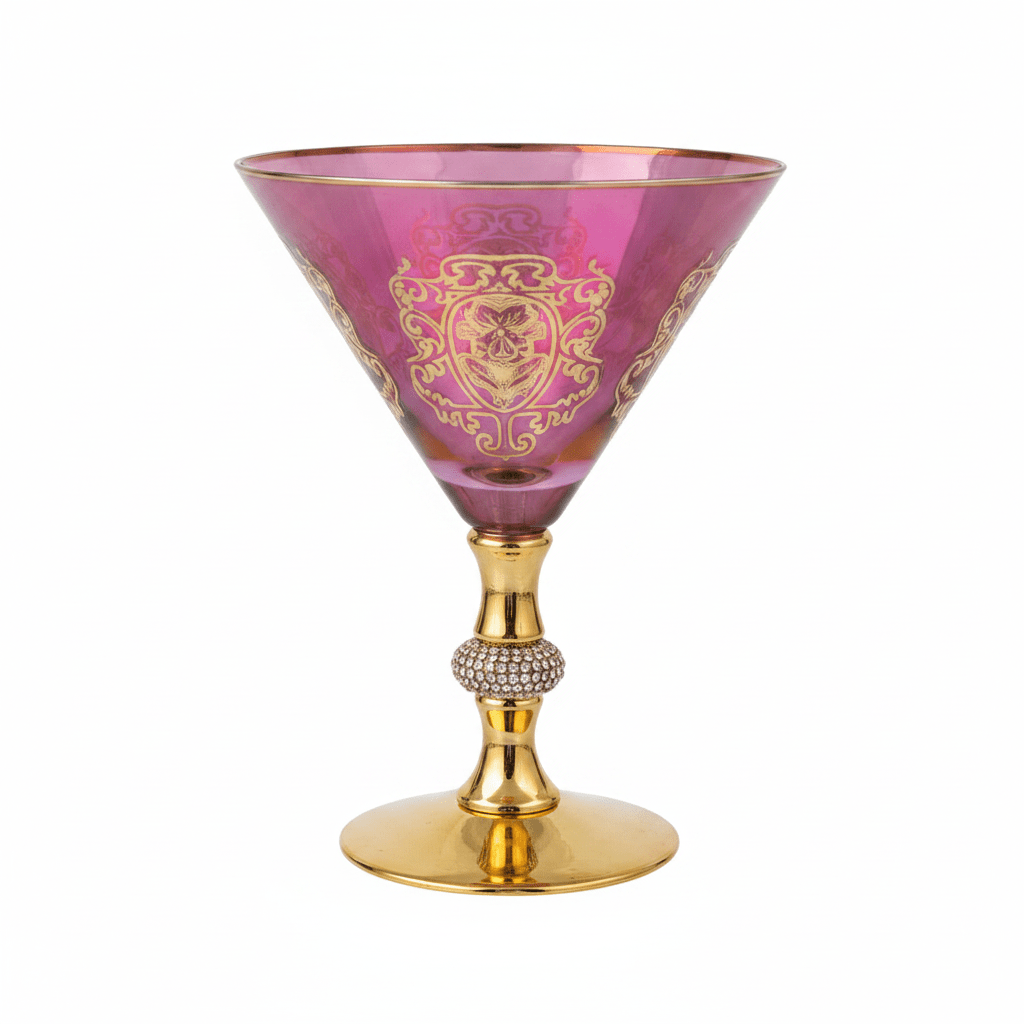 Mayflower 6-Piece Luxury Wine Glass Set - Pink & Gold - 15×12 cm - Al Kabayel Discount CentreMayflower 6-Piece Luxury Wine Glass Set - Pink & Gold - 15×12 cmDrinkware SetsMAYFLOWERAl Kabayel Discount Centre