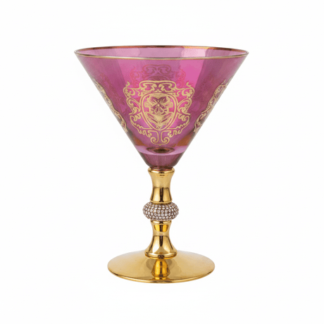 Mayflower 6-Piece Luxury Wine Glass Set - Pink & Gold - 15×12 cm - Al Kabayel Discount CentreMayflower 6-Piece Luxury Wine Glass Set - Pink & Gold - 15×12 cmDrinkware SetsMAYFLOWERAl Kabayel Discount Centre