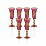 Mayflower 6-Piece Stem Glass Set - Ruby & Gold - 20×7 cm - Al Kabayel Discount CentreMayflower 6-Piece Stem Glass Set - Ruby & Gold - 20×7 cmDrinkware SetsMAYFLOWERAl Kabayel Discount Centre