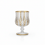 Mayflower 7 Pcs Crystal Glass Decanter Set – 1 Decanter & 6 Glasses - Gold Accent Diamond Cut - Al Kabayel Discount CentreMayflower 7 Pcs Crystal Glass Decanter Set – 1 Decanter & 6 Glasses - Gold Accent Diamond CutDrinkware SetsMAYFLOWERAl Kabayel Discount Centre