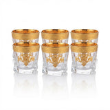 Mayflower 7 Pcs Crystal Glass Decanter Set – 1 Decanter & 6 Glasses - Gold Baroque Motif - Al Kabayel Discount CentreMayflower 7 Pcs Crystal Glass Decanter Set – 1 Decanter & 6 Glasses - Gold Baroque MotifDrinkware SetsMAYFLOWERAl Kabayel Discount Centre