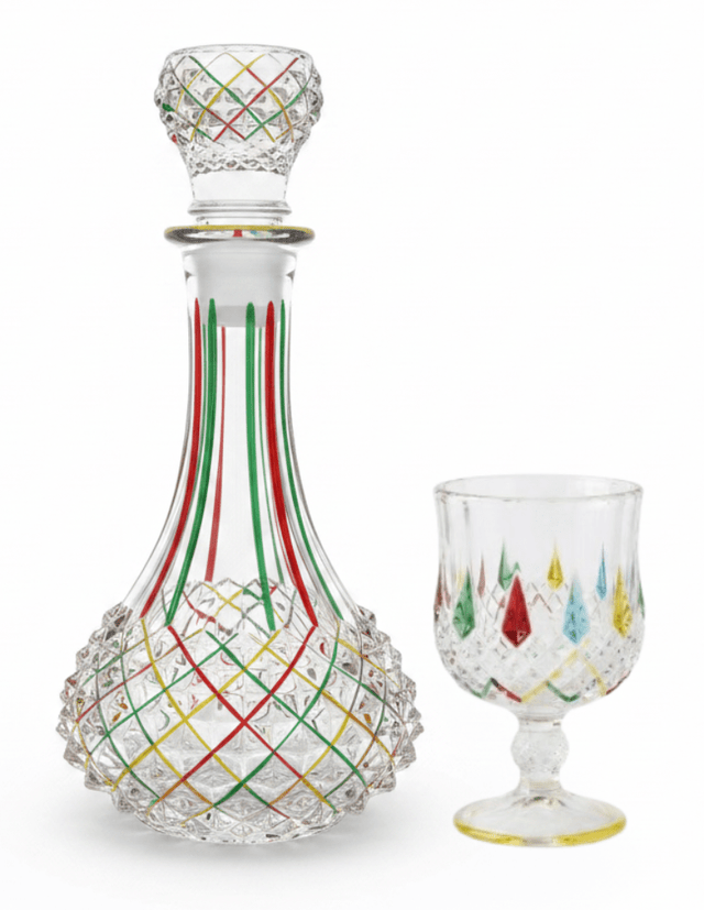 Mayflower 7 Pcs Crystal Glass Decanter Set – 1 Decanter & 6 Glasses - Al Kabayel Discount CentreMayflower 7 Pcs Crystal Glass Decanter Set – 1 Decanter & 6 GlassesDrinkware SetsMAYFLOWERAl Kabayel Discount Centre