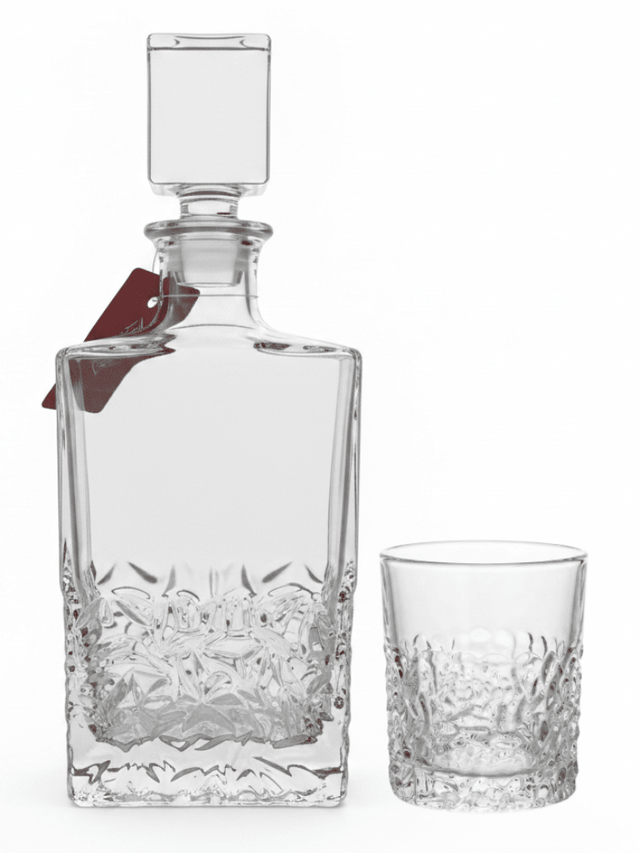 Mayflower 7-Piece Crystal Glass Decanter Set - 1 Decanter & 6 Glasses - Al Kabayel Discount CentreMayflower 7-Piece Crystal Glass Decanter Set - 1 Decanter & 6 GlassesDrinkware SetsMAYFLOWERAl Kabayel Discount Centre