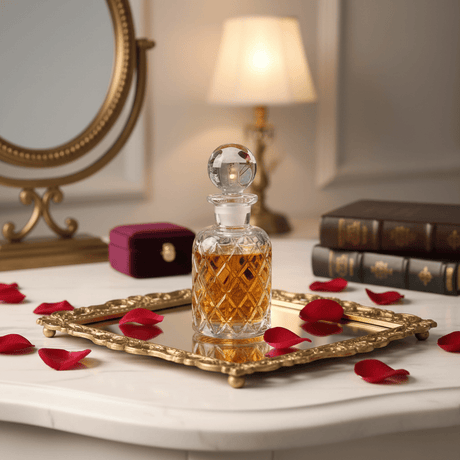 Mayflower Crystal Cut Glass Perfume Bottle with Golden Shade – 200ml / 250ml - Al Kabayel Discount CentreMayflower Crystal Cut Glass Perfume Bottle with Golden Shade – 200ml / 250mlPerfume BottlesMAYFLOWERAl Kabayel Discount Centre