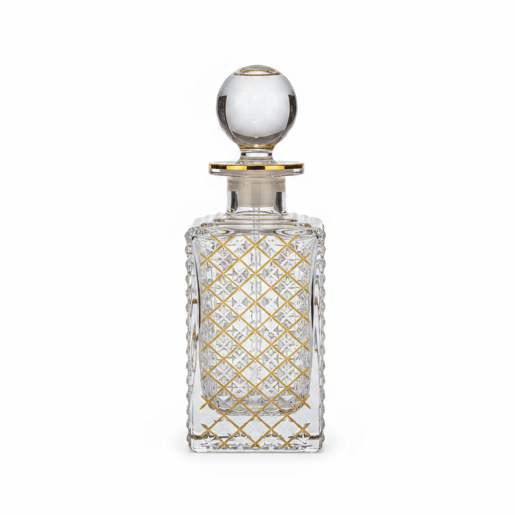 Mayflower Crystal Glass Perfume Bottle with Golden Design — 250ml - Al Kabayel Discount CentreMayflower Crystal Glass Perfume Bottle with Golden Design — 250mlPerfume BottlesMAYFLOWERAl Kabayel Discount Centre