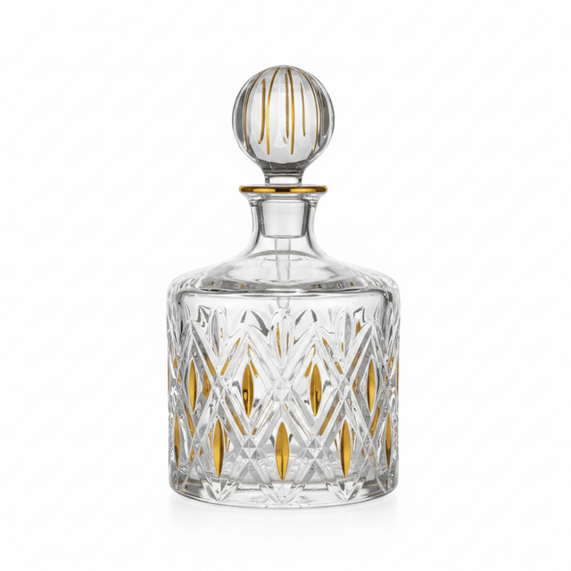 Mayflower Crystal Glass Perfume Bottle with Golden Shade — 1100ml - Al Kabayel Discount CentreMayflower Crystal Glass Perfume Bottle with Golden Shade — 1100mlPerfume BottlesMAYFLOWERAl Kabayel Discount Centre