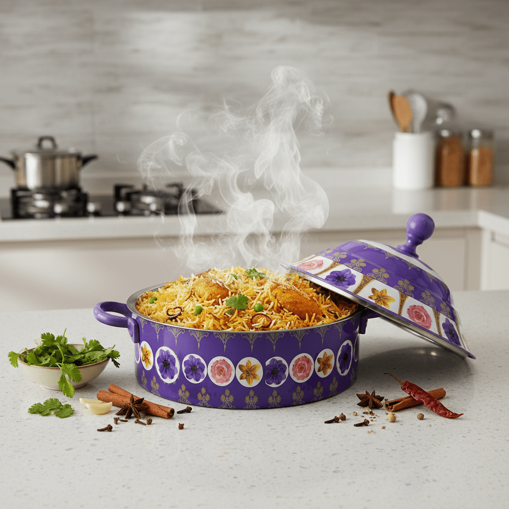 Mayflower Extra Large Stainless Steel Insulated Hotpot with Purple Floral Print High Capacity Serving Pot 8000 ml - Al Kabayel Discount CentreMayflower Extra Large Stainless Steel Insulated Hotpot with Purple Floral Print High Capacity Serving Pot 8000 mlCasserolesMAYFLOWERAl Kabayel Discount Centre