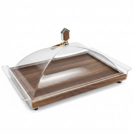 Mayflower Grand Wooden Serving Tray with Acrylic Lid Cover – 54×33 cm - Al Kabayel Discount CentreMayflower Grand Wooden Serving Tray with Acrylic Lid Cover – 54×33 cmServing TraysMAYFLOWERAl Kabayel Discount Centre