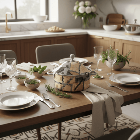 MayFlower Large Insulated Thermal Food Warmer – 1500 ml Cream Body with Grey Flower Design for Serving - Al Kabayel Discount CentreMayFlower Large Insulated Thermal Food Warmer – 1500 ml Cream Body with Grey Flower Design for ServingCasserolesMAY FLOWERAl Kabayel Discount Centre