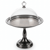 MayFlower NoirServe Tinted Black Footed Metal Serving Tray with Acrylic Lid Modern Display Tray 20cm - Al Kabayel Discount CentreMayFlower NoirServe Tinted Black Footed Metal Serving Tray with Acrylic Lid Modern Display Tray 20cmServing TraysMAYFLOWERAl Kabayel Discount Centre
