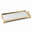 Mayflower Polished Gold-Plated Metal & Mirror Glass Rectangular Serving Tray 60×25cm / 90×25cm - Al Kabayel Discount CentreMayflower Polished Gold-Plated Metal & Mirror Glass Rectangular Serving Tray 60×25cm / 90×25cmServing TraysMAYFLOWERAl Kabayel Discount Centre