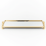 Mayflower Polished Gold-Plated Metal & Mirror Glass Rectangular Serving Tray 60×25cm / 90×25cm - Al Kabayel Discount CentreMayflower Polished Gold-Plated Metal & Mirror Glass Rectangular Serving Tray 60×25cm / 90×25cmServing TraysMAYFLOWERAl Kabayel Discount Centre