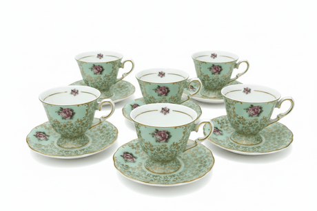Mayflower Porcelain Cup & Saucer Set Green – 6 Pcs | 125ml - Al Kabayel Discount CentreMayflower Porcelain Cup & Saucer Set Green – 6 Pcs | 125mlTea SetsMAYFLOWERAl Kabayel Discount Centre