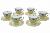 Mayflower Porcelain Cup & Saucer Set Yellow – 6 Pcs | 125ml - Al Kabayel Discount CentreMayflower Porcelain Cup & Saucer Set Yellow – 6 Pcs | 125mlTea SetsMAYFLOWERAl Kabayel Discount Centre