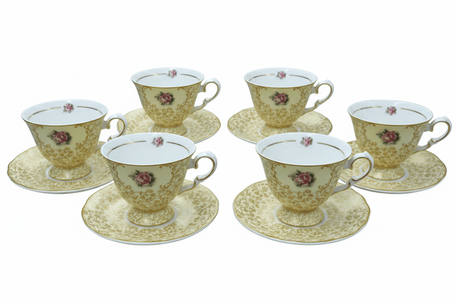 Mayflower Porcelain Cup & Saucer Set Yellow – 6 Pcs | 125ml - Al Kabayel Discount CentreMayflower Porcelain Cup & Saucer Set Yellow – 6 Pcs | 125mlTea SetsMAYFLOWERAl Kabayel Discount Centre
