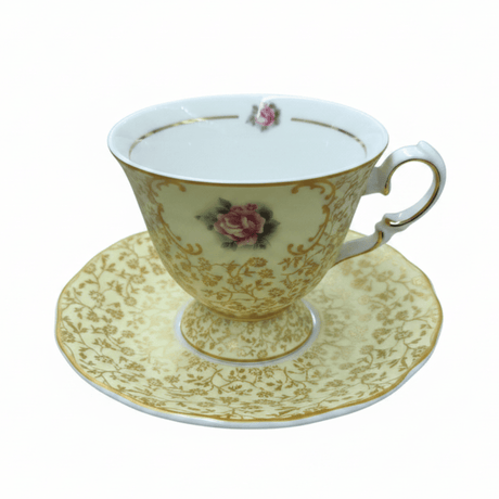 Mayflower Porcelain Cup & Saucer Set Yellow – 6 Pcs | 125ml - Al Kabayel Discount CentreMayflower Porcelain Cup & Saucer Set Yellow – 6 Pcs | 125mlTea SetsMAYFLOWERAl Kabayel Discount Centre