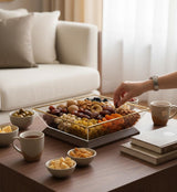 Mayflower Premium 4 - Compartment Acrylic Sweet Box with Wooden Base – 30×26 cm - Al Kabayel Discount CentreMayflower Premium 4 - Compartment Acrylic Sweet Box with Wooden Base – 30×26 cmJars & Food SaversMAYFLOWERAl Kabayel Discount Centre