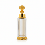 Mayflower Ribbed Crystal Glass Perfume Bottle with Ornate Gold Metal Base — 250ml - Al Kabayel Discount CentreMayflower Ribbed Crystal Glass Perfume Bottle with Ornate Gold Metal Base — 250mlPerfume BottlesMAYFLOWERAl Kabayel Discount Centre