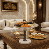 Mayflower Round Glass Fruit Bowl with White Marble Base | 24×18 cm - Al Kabayel Discount CentreMayflower Round Glass Fruit Bowl with White Marble Base | 24×18 cmBowlsMAY FLOWERAl Kabayel Discount Centre