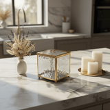 Mayflower Square Glass Jar with Lid & Gold Metal Border | 15×15 cm - Al Kabayel Discount CentreMayflower Square Glass Jar with Lid & Gold Metal Border | 15×15 cmJars & Food SaversMAYFLOWERAl Kabayel Discount Centre