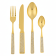 MayFlower Stainless Steel Gold Diamond Pattern Handle Spoon and Fork Set Complete Dining Cutlery Set for Home and Events – 24 Pieces - Al Kabayel Discount CentreMayFlower Stainless Steel Gold Diamond Pattern Handle Spoon and Fork Set Complete Dining Cutlery Set for Home and Events – 24 PiecesSpatulas And SpoonsMAYFLOWERAl Kabayel Discount Centre