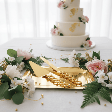 MayFlower Stainless Steel Gold Elegant Handle Cake Serving Knife Set Premium Cake Serving Tools for Parties – 2 Pieces 30 cm - Al Kabayel Discount CentreMayFlower Stainless Steel Gold Elegant Handle Cake Serving Knife Set Premium Cake Serving Tools for Parties – 2 Pieces 30 cmKnife & Knife SetsMAYFLOWERAl Kabayel Discount Centre